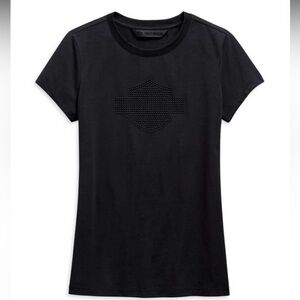 Harley-Davidson Women's Studded Logo Short Sleeve T-Shirt